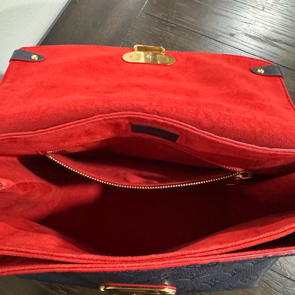 Louis Vuitton Blue and Red Satchel - Picture 14 of 16